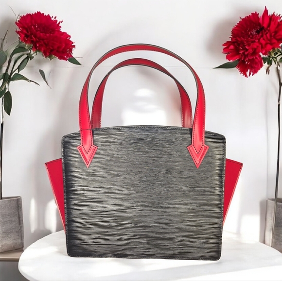 Louis Vuitton Handbags - LOUIS VUITTON Epi Bicolor Varenne Hand Bag Black/Red - With COA